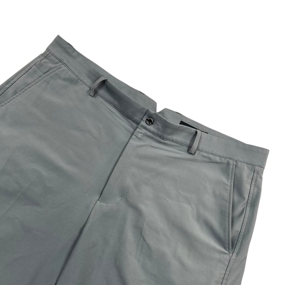 Dunning Golf Shorts Mens 36 Grey Performance Stretch Technical Flat Front